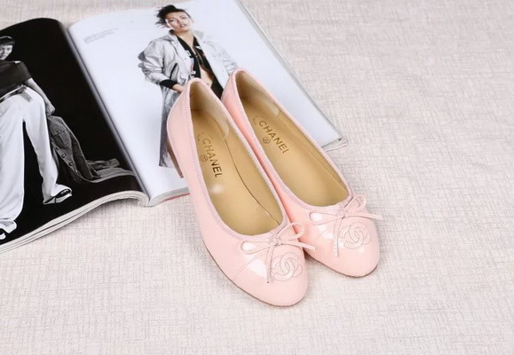 CHANEL Shallow mouth flat shoes Women--107